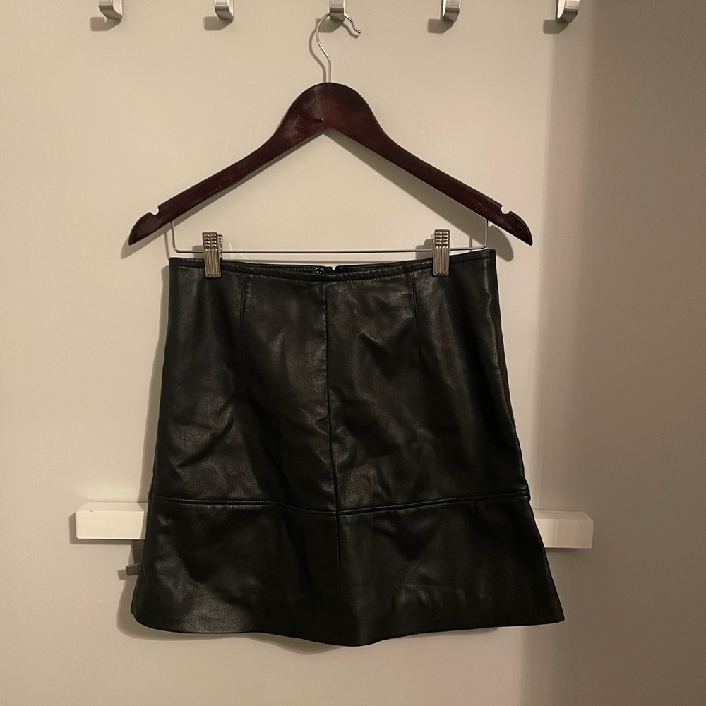 H&M vegan leather skirt